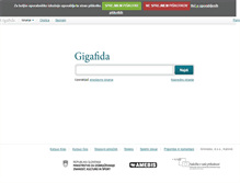 Tablet Screenshot of gigafida.net